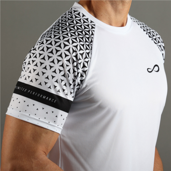 T-SHIRT FEISTY GEO - BLANC