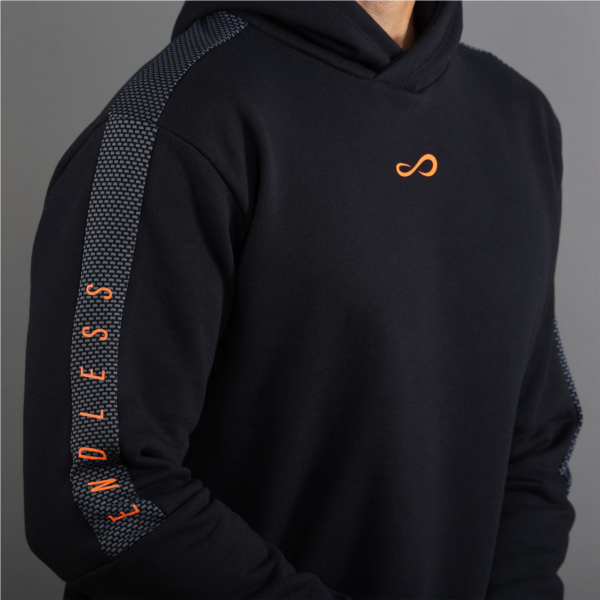 SWEAT-SHIRT RUSH II - NOIR ORANGE