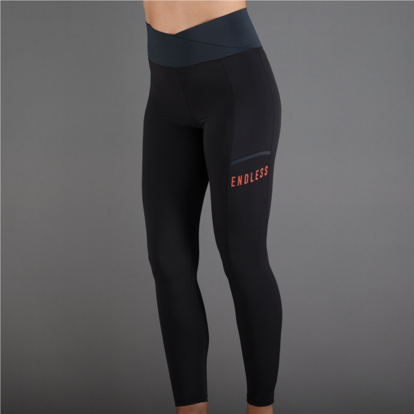 LEGGINGS CROSS POCKET - NOIR TITANE