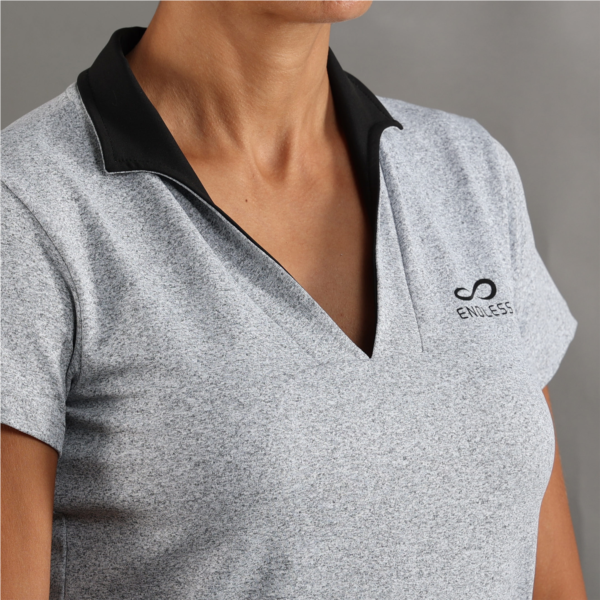 POLO SHIRT ONYX SLEEVES - CHINE