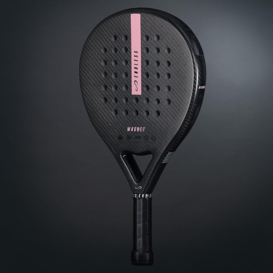 RAQUETTE MAGNET NOIR ROSE