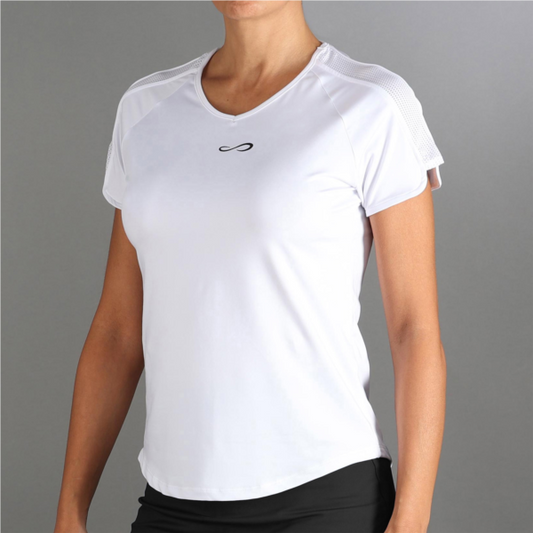 T-SHIRT MESH - BLANC