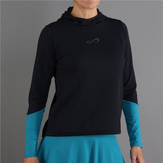 SWEAT-SHIRT BREATH LINE - NOIR PETROLE