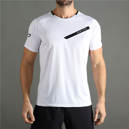 T-SHIRT TRACEUR - BLANC