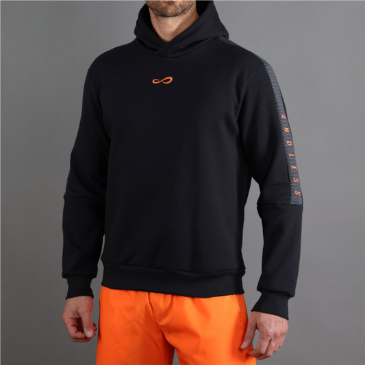 SWEAT-SHIRT RUSH II - NOIR ORANGE