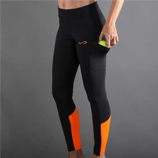 LEGGINGS LIFT - NOIR ORANGE