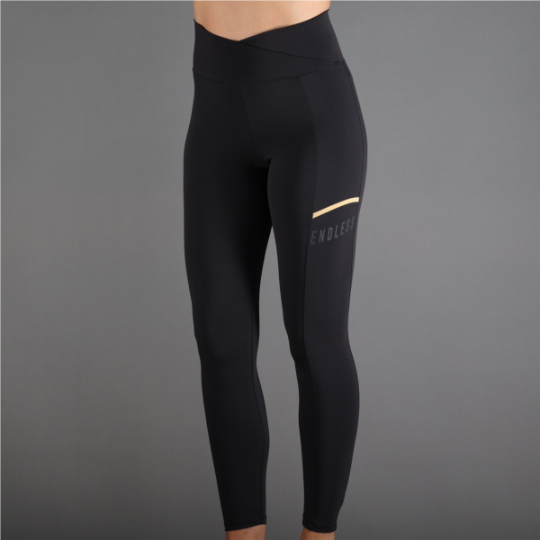 LEGGINGS CROSS POCKET - NOIR OR