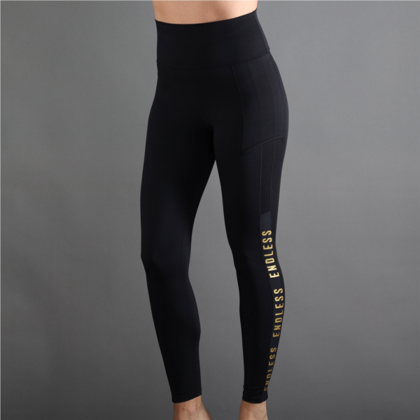 LEGGINGS SYNCRO - NOIR OR