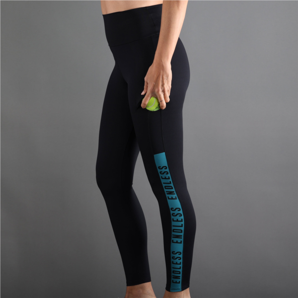 LEGGINGS SYNCRO - NOIR PETROLE