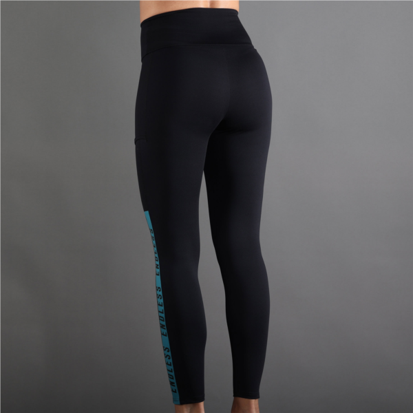 LEGGINGS SYNCRO - NOIR PETROLE