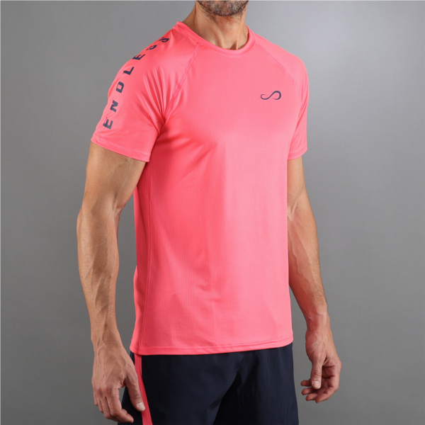 T-SHIRT FEISTY ICONIC - BRIGHT CORAL