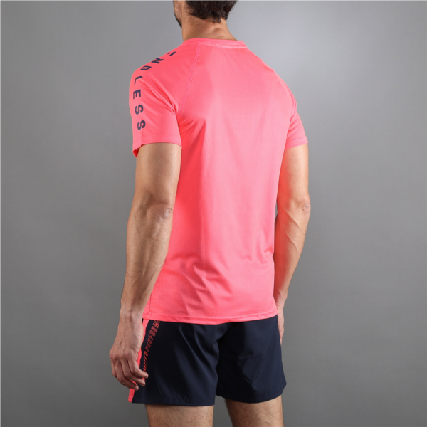 T-SHIRT FEISTY ICONIC - BRIGHT CORAL