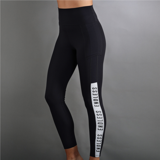 LEGGINGS SYNCRO - BLACK CHINE