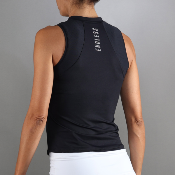 POLO SHIRT GLAM - BLACK