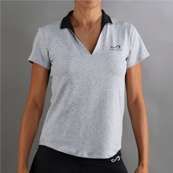 POLO SHIRT ONYX SLEEVES - CHINE