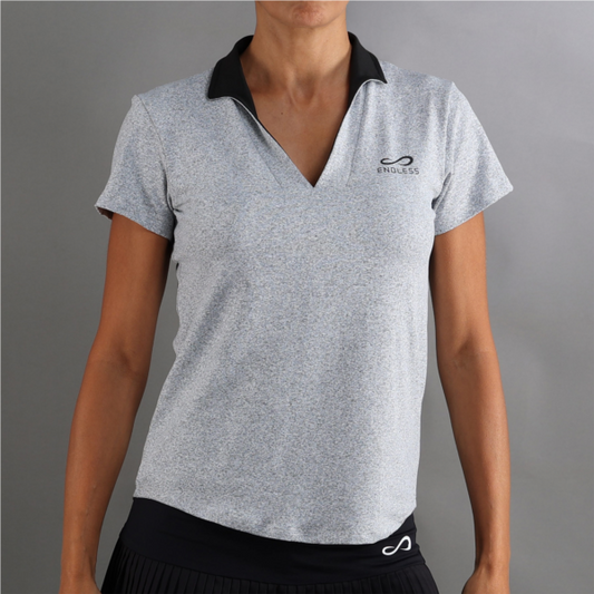 POLO SHIRT ONYX SLEEVES - CHINE