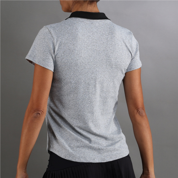 POLO SHIRT ONYX SLEEVES - CHINE