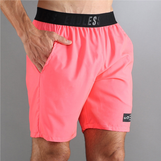 SHORT ACE ICONIC - BRIGHT CORAL