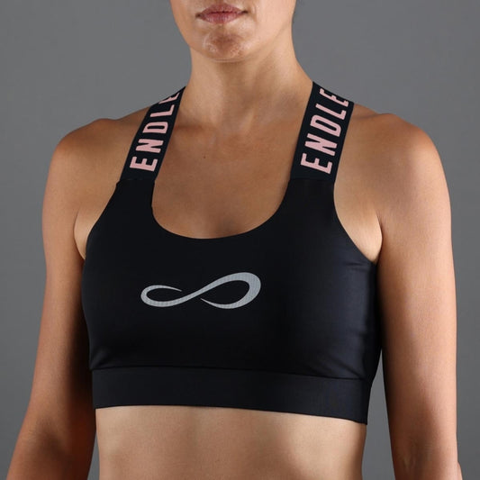 HAUT DE SPORT ICONIC II NOIR ROSE CRISTAL