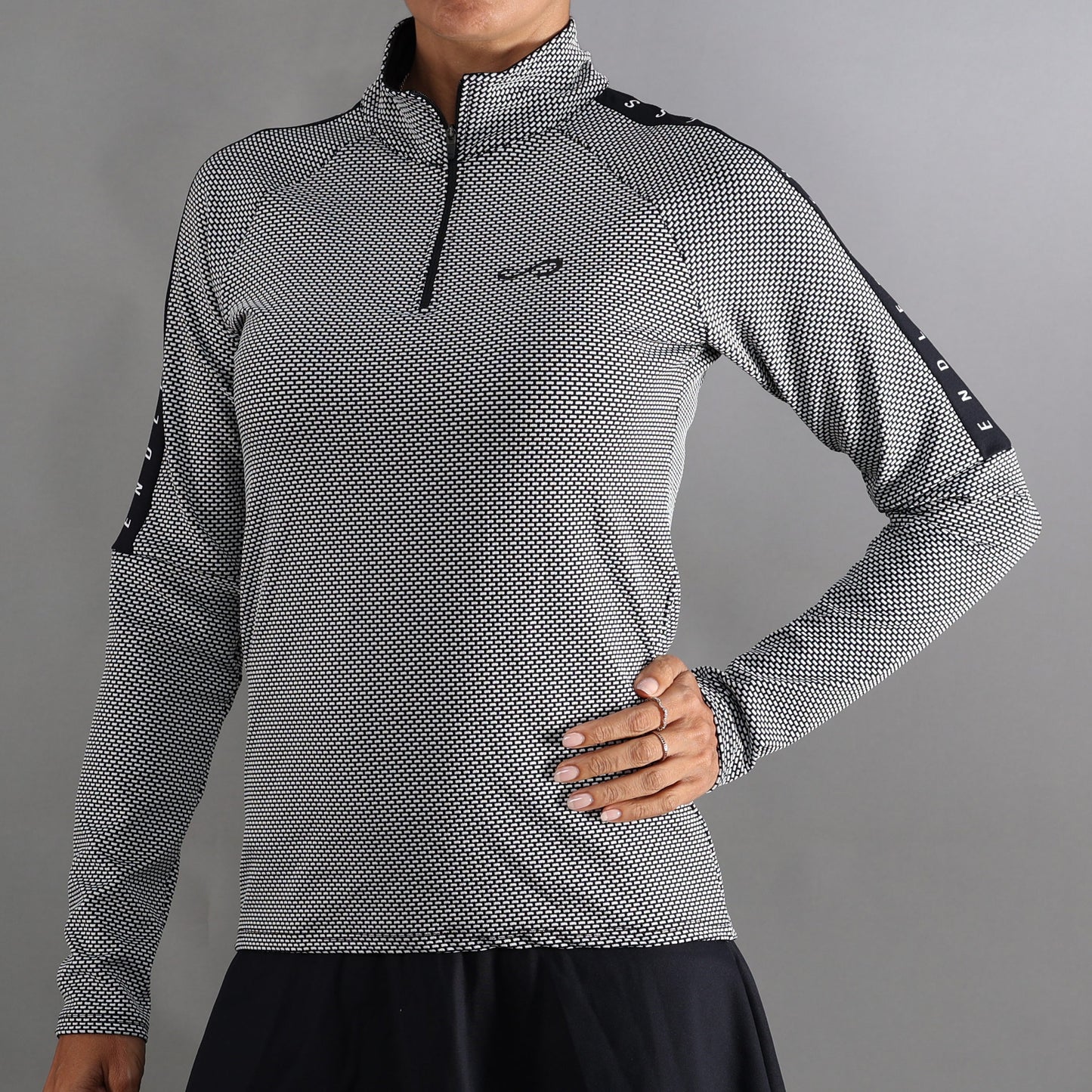 SWEAT-SHIRT KIRSCH ICONIC II - BLACK WHITE