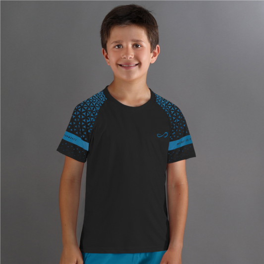 T-SHIRT ENFANT FEISTY - NOIR PETROLE